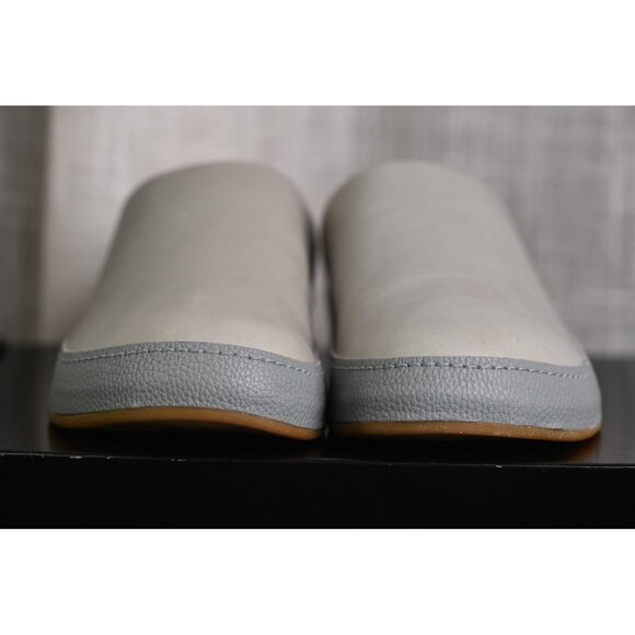 New! Size: 7 Men | Olukai Mens Hamani Leather Mules Slip-on Shoes | Gray main image 10